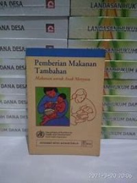 Pemberian makanan tambahan